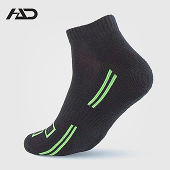 cotton jacquard half terry non slip running socks