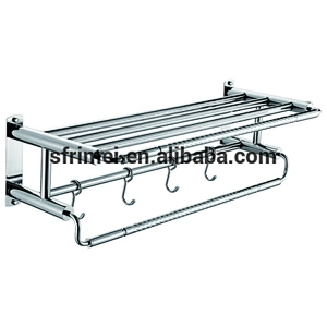 Wall-mounted Stainless Steel Display Rack Towel Racks For Small Bathrooms KL-HFB21