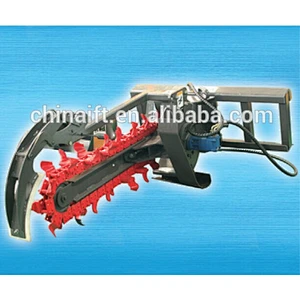 Infront skid steer loader attachment trencher for sale