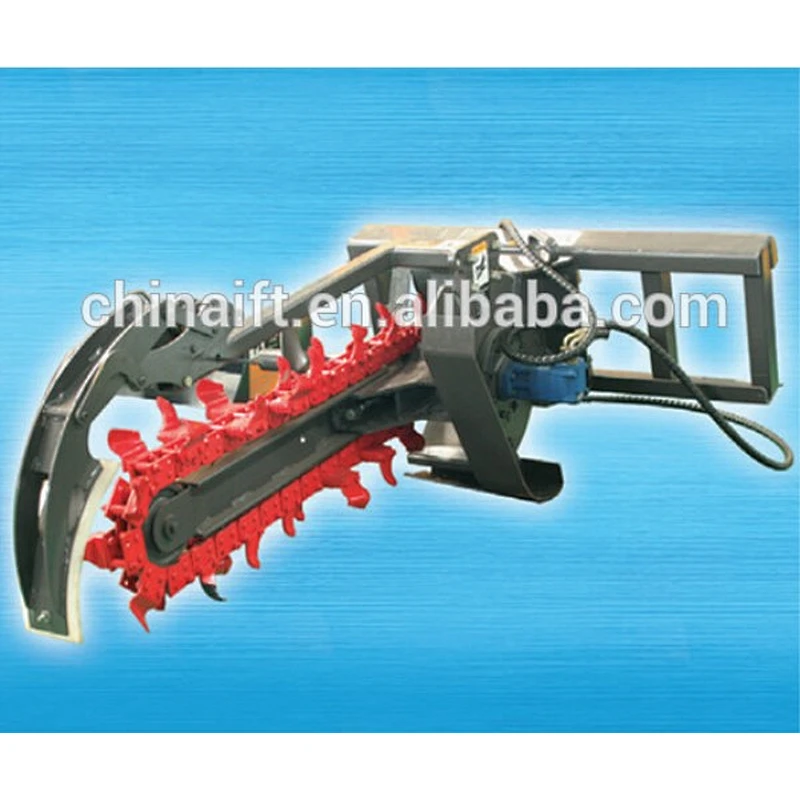 Infront skid steer loader attachment trencher for sale