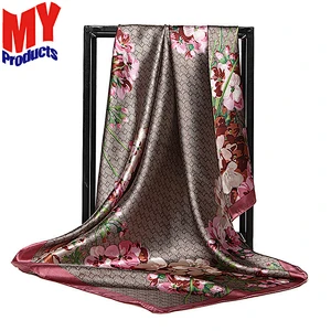 Scarf korea shawl hijab muslim habotai silk scarves