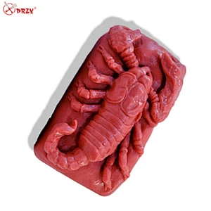 Small Lobster shape soap molds silicone 3d soaps mould rectangle animal Soap mold