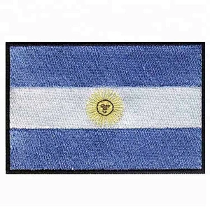 3 inches wide Hot marketing Argentina embroidered country flag patch in stock