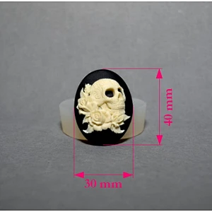 PRZY skull Christian rose chocolate fondant mold Silica gel mould for cake decoration baking tools