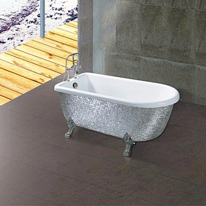 Hot selling silver color hot tub luxury adult hot tub for bathroom