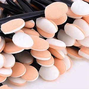 Custom private label single shimmer makeup eyeshadow blending brush packaging applicator