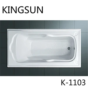 Comfortable Acrylic Classical Bathtub Drop-In Soaking Bathtub