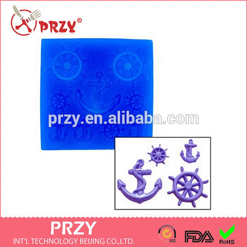 Sea anchor fondant silicon mold wheel silicone mold Sea anchor silicone mould cake decoration mold