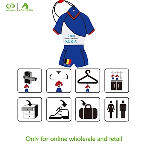 Belgium T-shirt shape, 2018 Football Cup air freshener lasting fragrance, personalized design stock hot sale