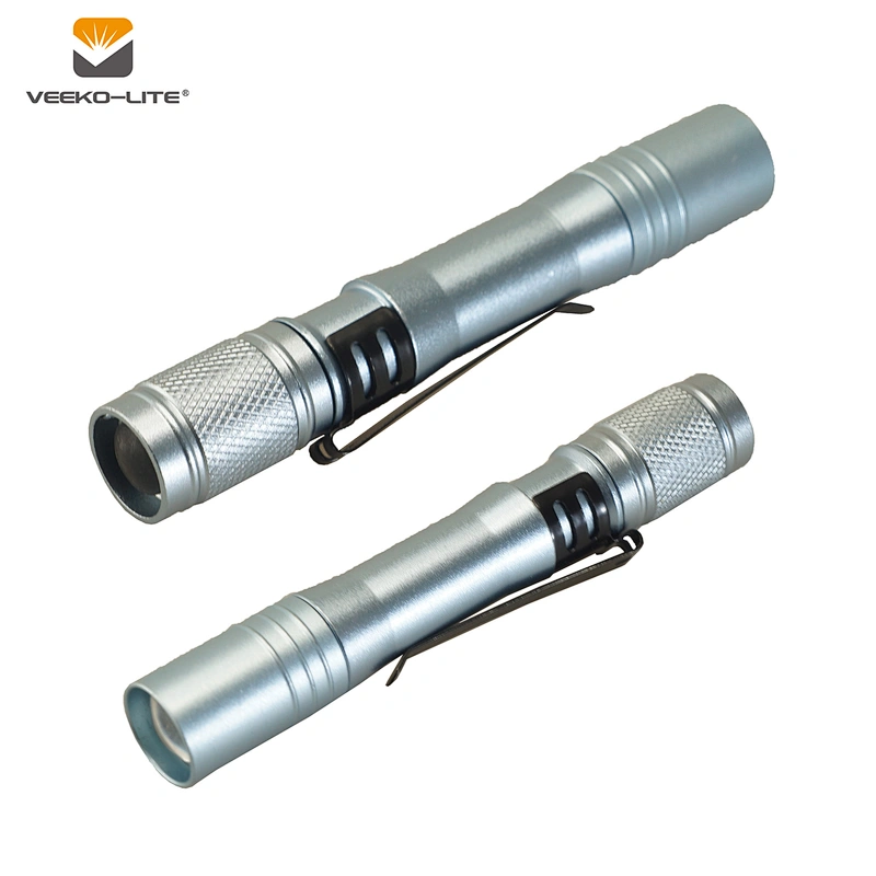 Most Popular 1AAA Battery Trade Pen lamp LED Mini Aluminium Alloy flashlight light