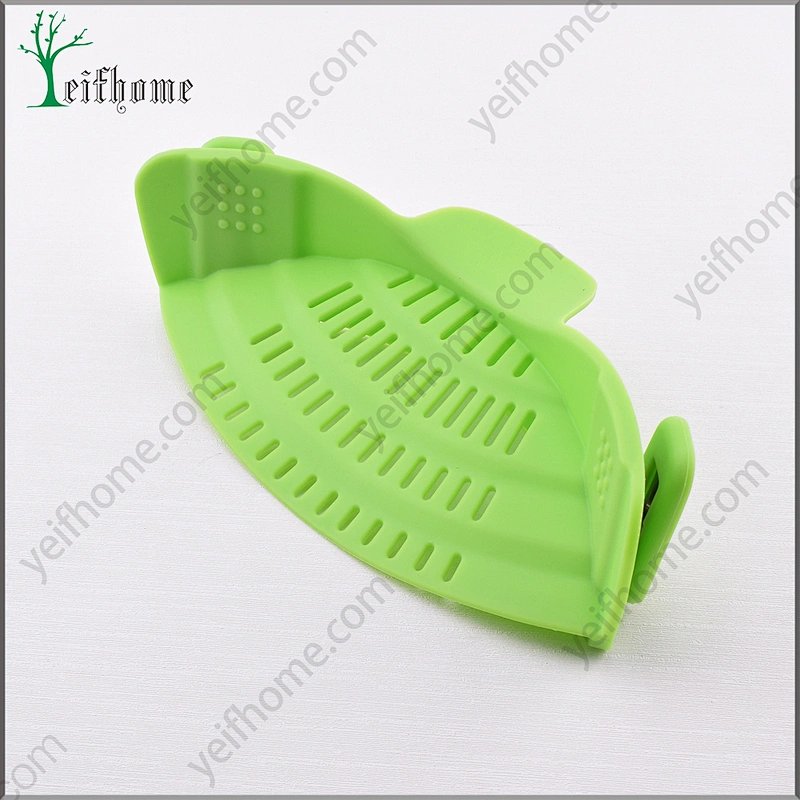 Silicon Clip-On Snap Pan Strainer Set For Draining Excess Liquid Clip Colander
