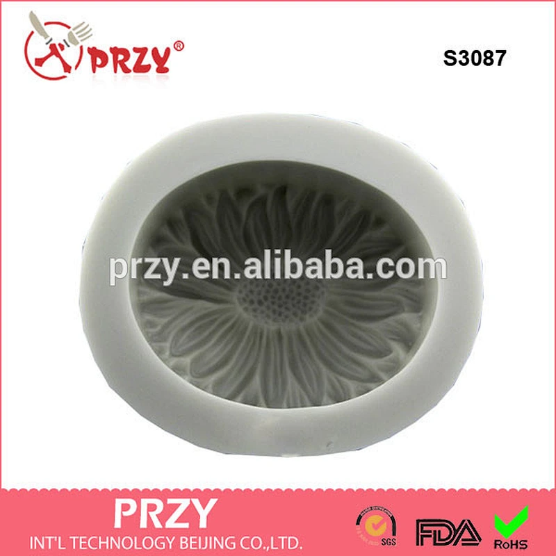 S3087 Sunflower Silicone Soap Mold