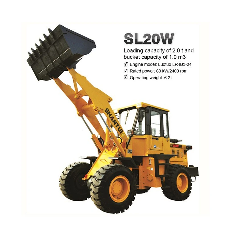 Shantui 2tons capacity versatile wheel loader SL20W
