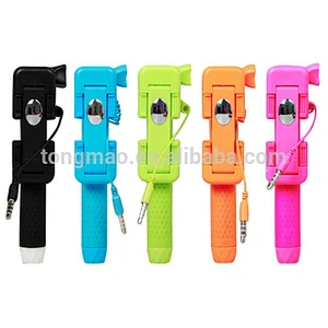 2016 Hot Sale Super Mini Telescopic Handheld Folded cable Selfie Stick