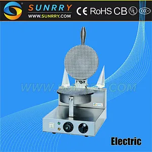 Electric commercial ice cream cone maker with plate diameter 210 mm ice cream waffle cone maker (SUNRRY SY-KB1)