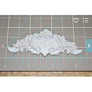 2015 hotsale Floral Heart Banner fondant silicone cake mold