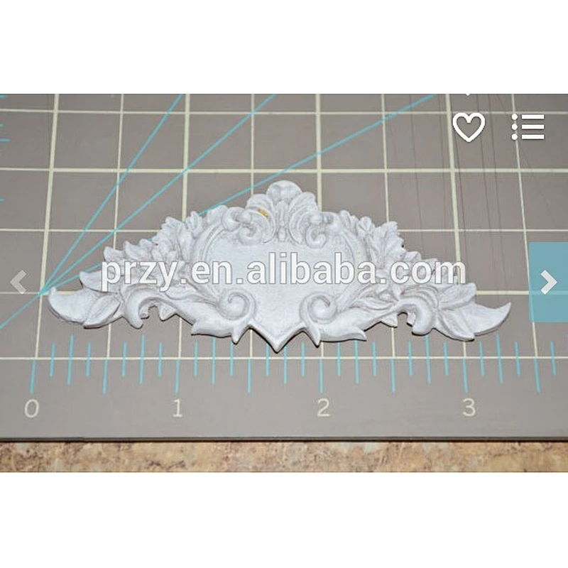 2015 hotsale Floral Heart Banner fondant silicone cake mold