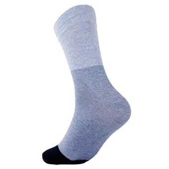 custom adult mens pure cotton pattern crew dress 100% organic cotton socks