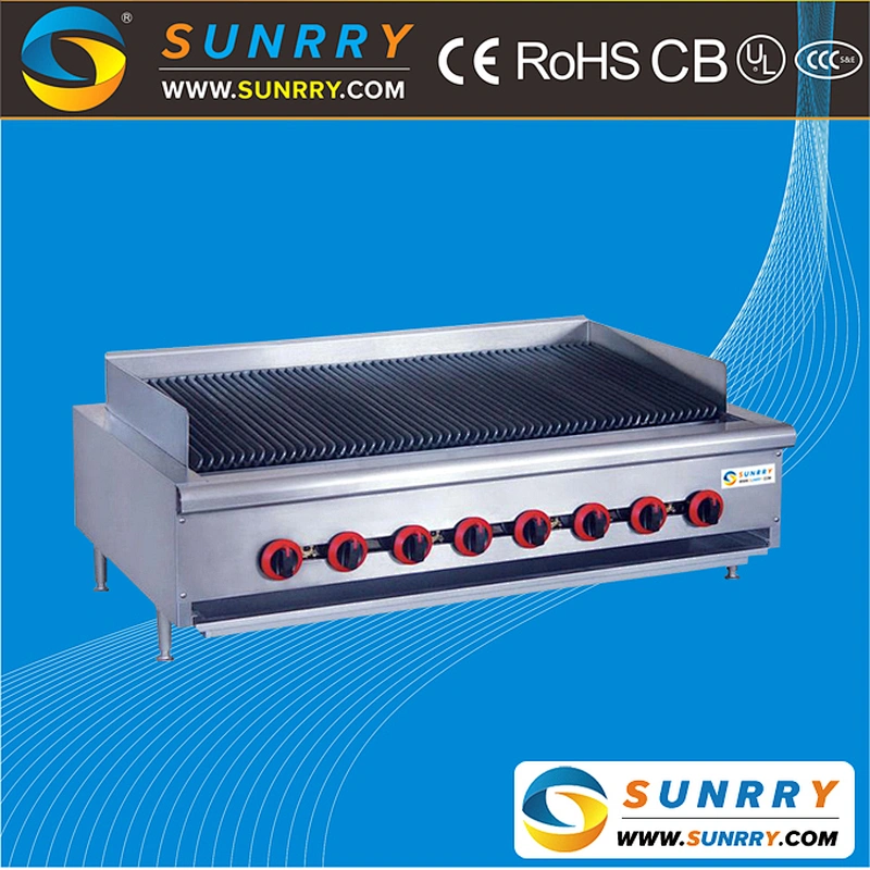 Industrial hotel kitchen equipment stone plate for gas grill oven pan for steak with 4 burner
