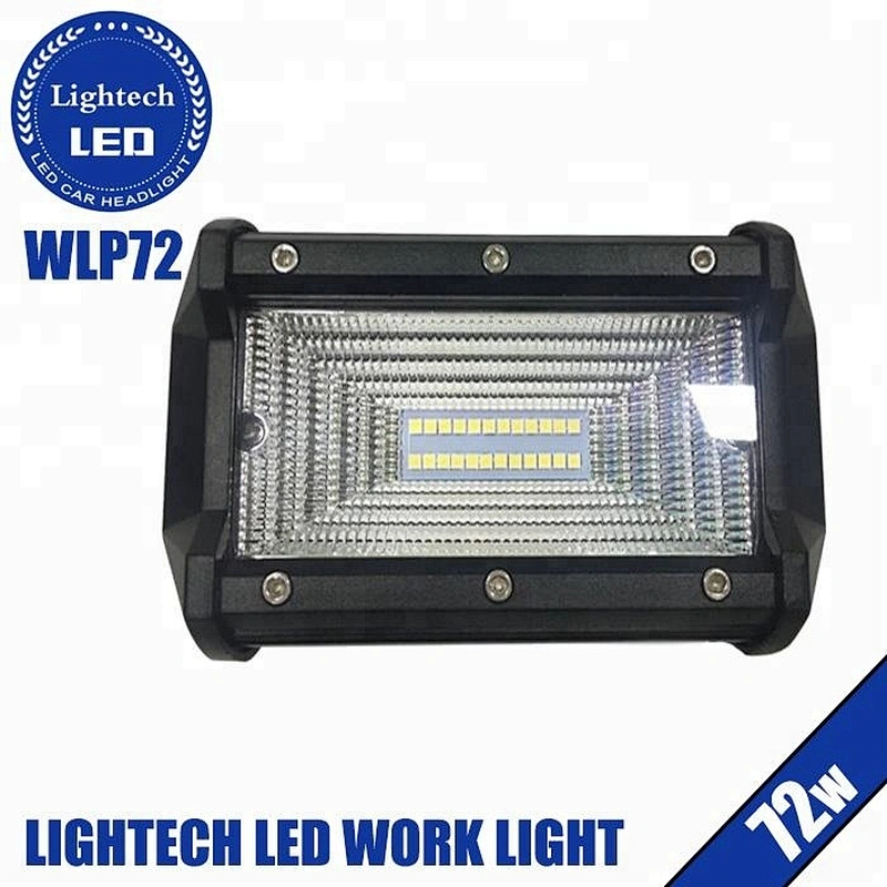 Lightech Wholesale 12v Off-road 5Inch White Amber 72W LED Work Light