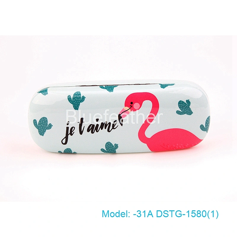 PU leather optical eyewear eyeglass case with custom design