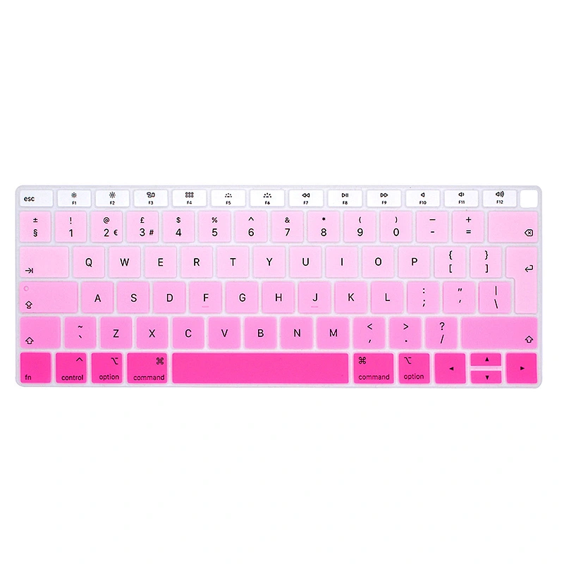 Silicone gradient color film English Keyboard Cover Skin Protector Film For Mabook Air 13