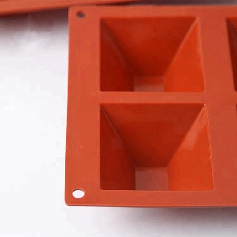 Geometry 6cavities Cake baking mold Soap mould silicone Pudding Molds