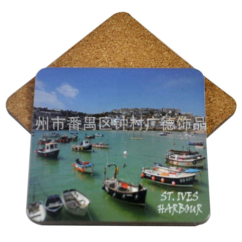 New products Customized MDF cork coasters Coffee drinks coasters promotional wooden coaster