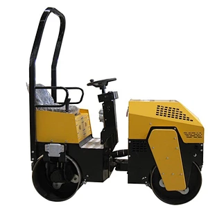 2019 new Working weight 1000kg 1.0 ton double drum compactors hydraulic vibratory road roller