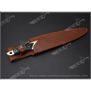 Professional Cutting Knives Leather Sheath Camping Survival Tactical Knife
