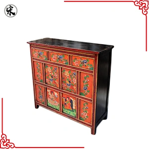 beijing factory price solid wood antique tibetan furniture