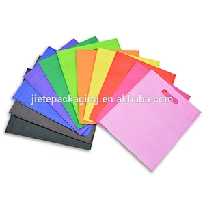 colorful pictures printing PP non-woven die cut shopping bag