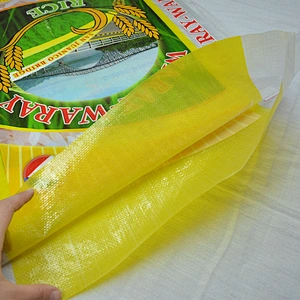 25kg bopp laminated transparent plastic pp woven rice bag wholesale