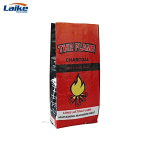 Customize bbq briquette bag for charcoal  packaging bag factory free sample charcoal bag 5kg 10kg