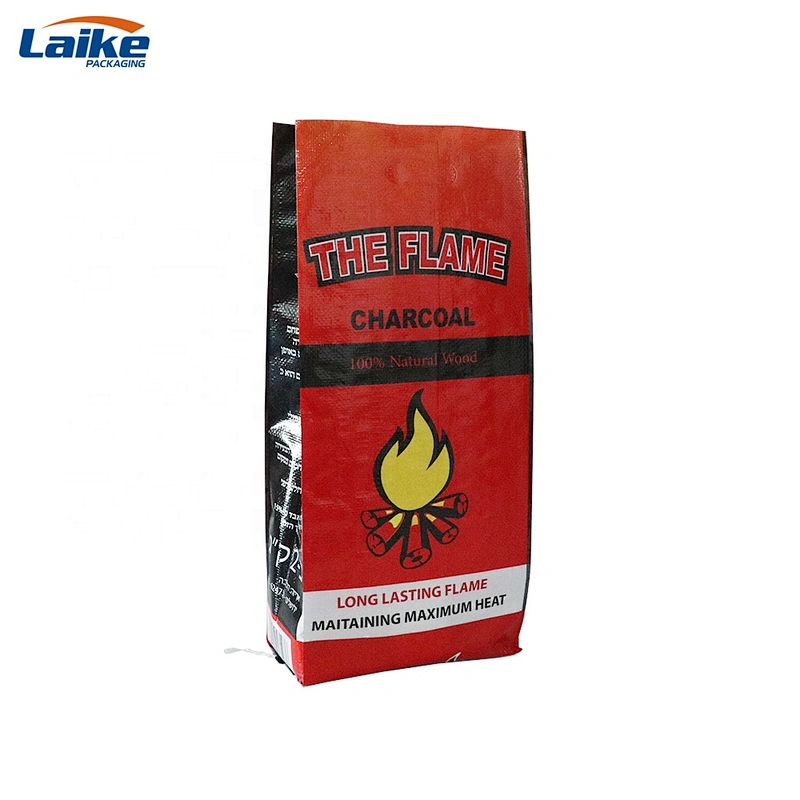 Customize bbq briquette bag for charcoal  packaging bag factory free sample charcoal bag 5kg 10kg