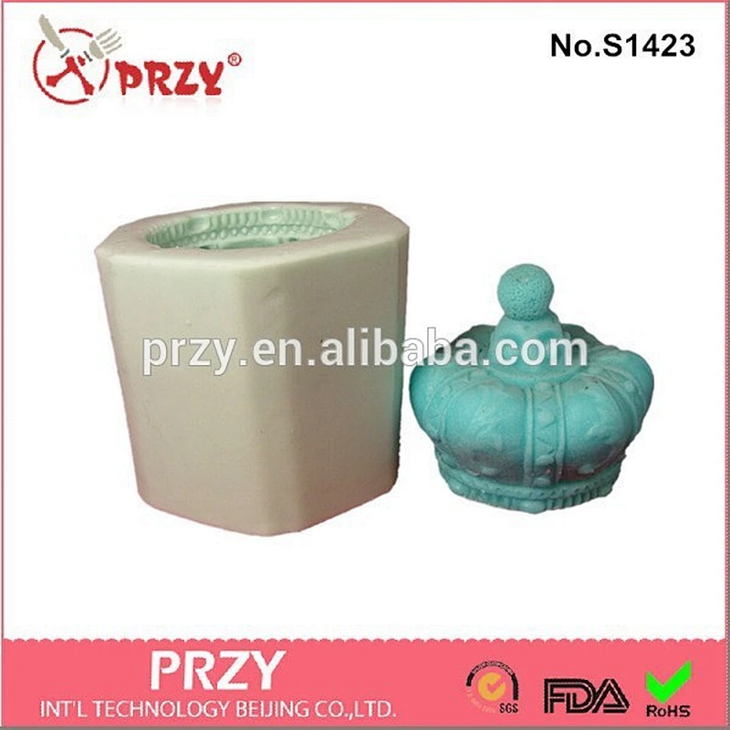 crown shape 3d silicone molds for candle handmade silicone soap mold DIY soap mould