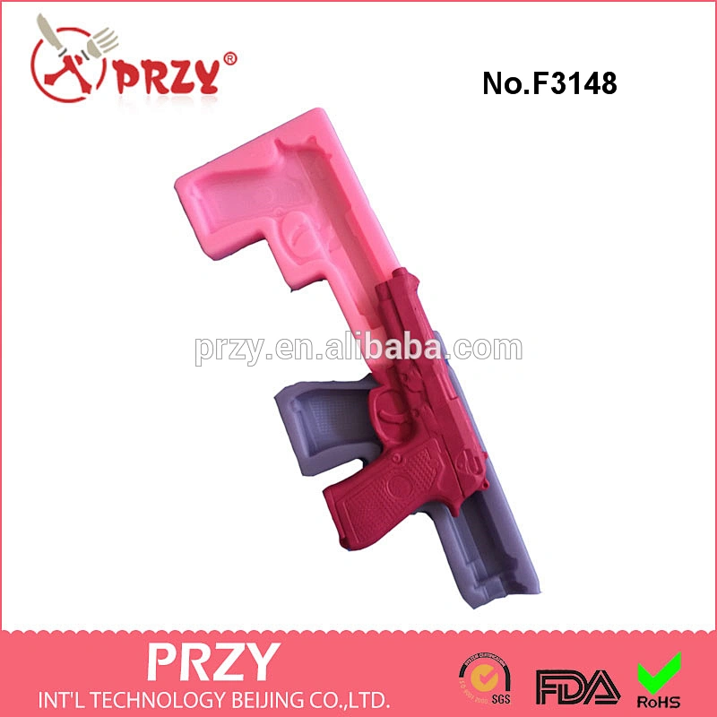 F3148 DIY chocolate fondant cake decorating tools baking mold liquid silicone mold beautiful shape pistol