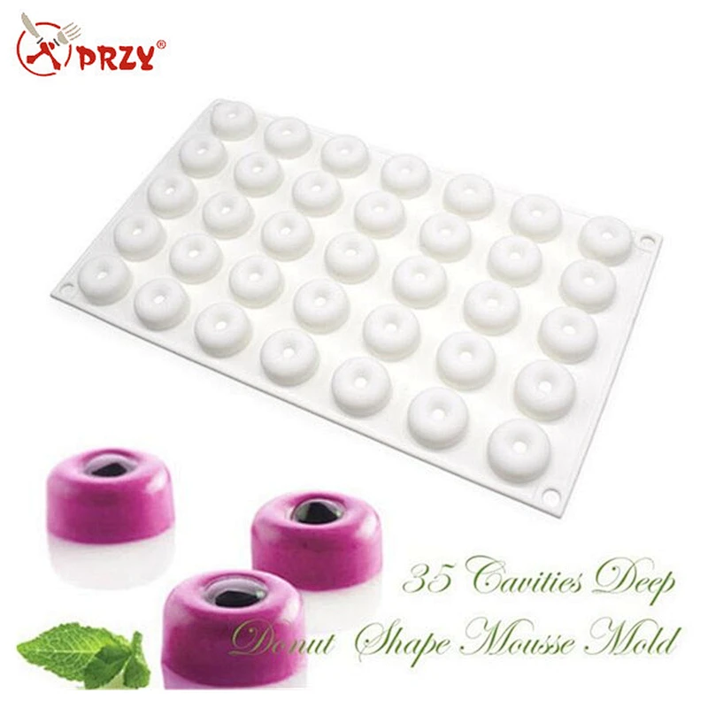 35 cavity silicone fondant mold buttons shape cake mold