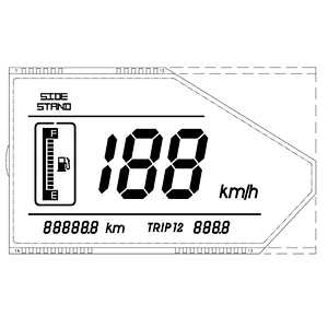 Segment LCD display transparent custom LCD screen