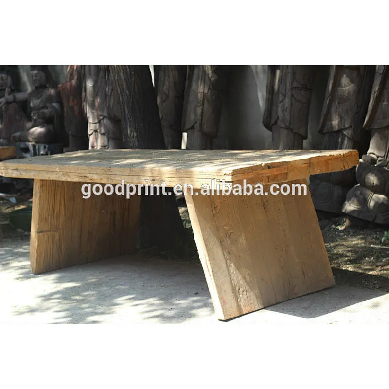 Vintage Reclaimed Solid Wood Bleached Natural Dining Table(SC6311)
