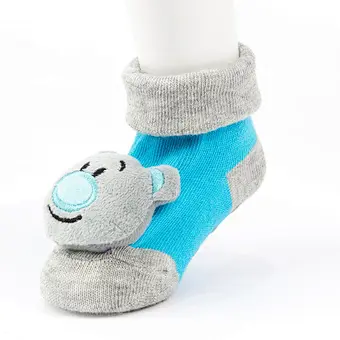 Autumn Winter wholesale kids manufacturers Newborn non slip floor lovely cartoon cat bear coral velvet Baby shoe Socks