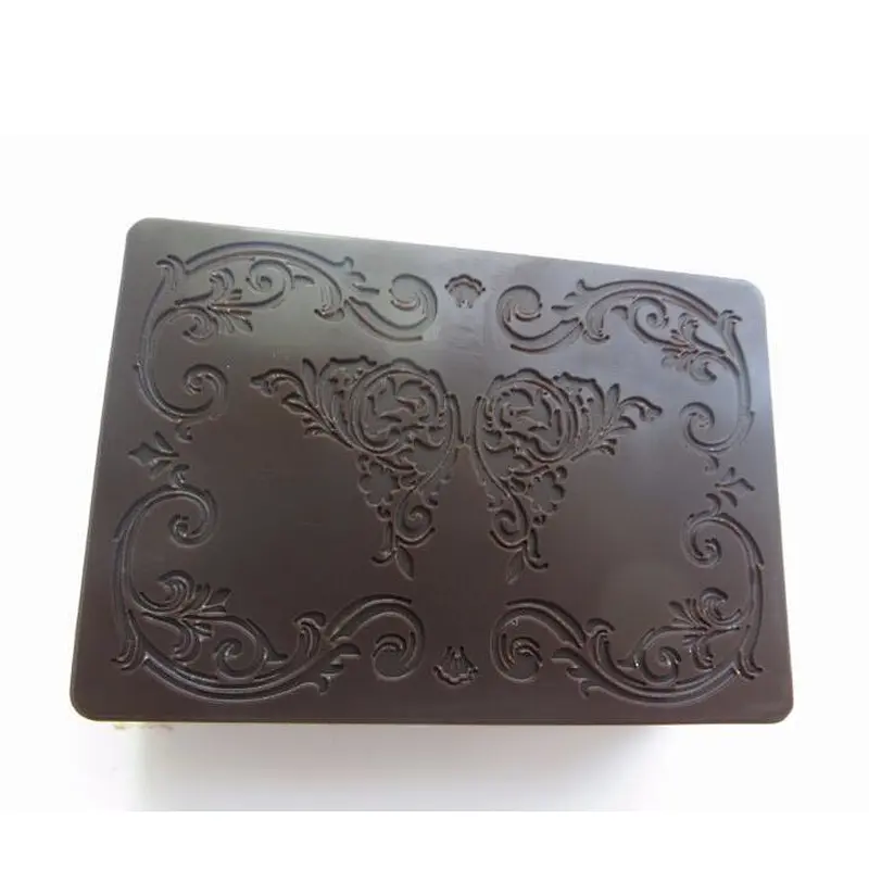 QT0052 square shape butterfly stamp handmade soap mold silicone chocolate mould przy