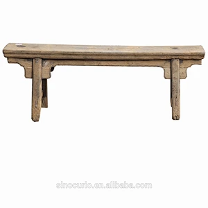 Chinese vintage country wood table natural recycled wood console table