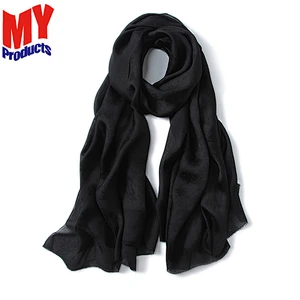 Fox tail scarf mens printed scarf crinkle hijab