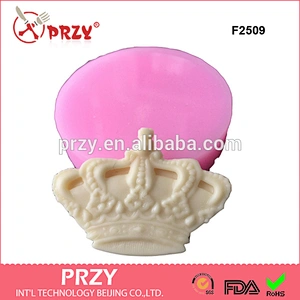F2509 Soft Silicone crown Fondant Decorating Modelling cake mold,fondant mold,liquid silicone mold