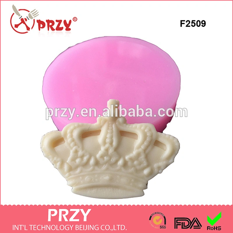 F2509 Soft Silicone crown Fondant Decorating Modelling cake mold,fondant mold,liquid silicone mold