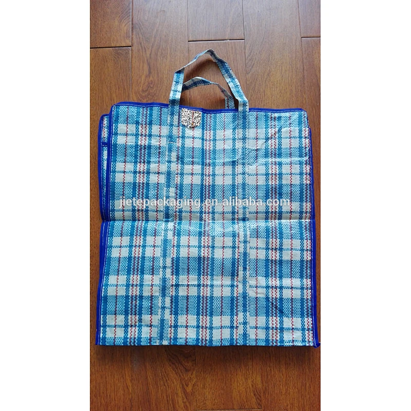 Economical custom design china recyclable pp woven zipper bag