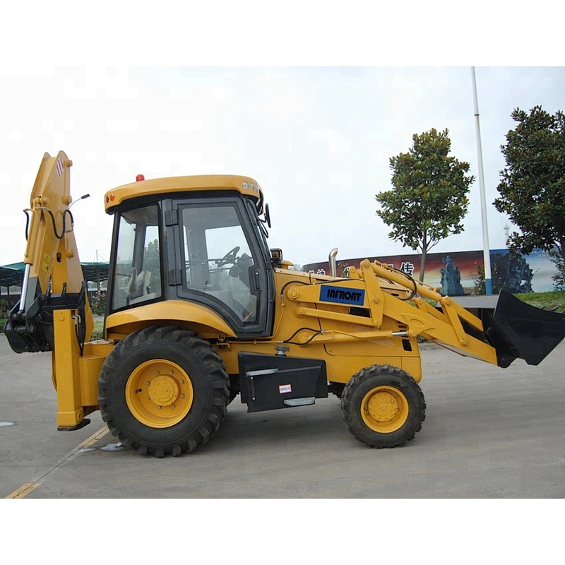 Chinese Brand WZ30-25 Backhoe Loader With 0.3m3 Digging Bucket