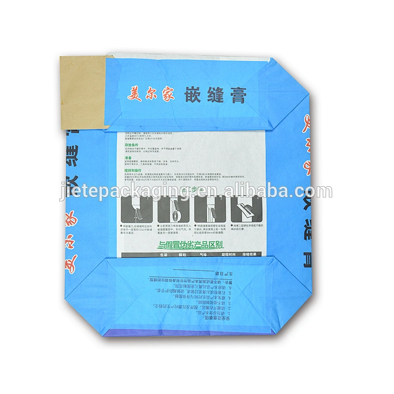 Super strong moisture proof wall putty packaging paper bags with valve port