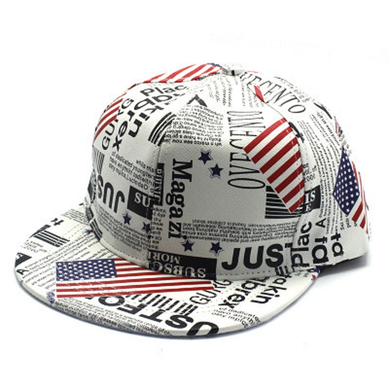 Custom USA Embroidered Flag American Design Hip Hop Hat Snapback Baseball Cap
